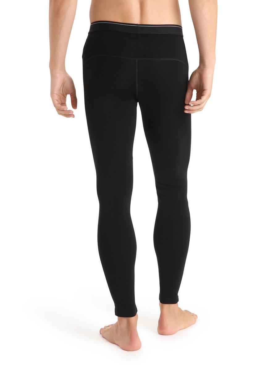 Icebreaker 15.5 Merino Thermal Leggings Miesten Base Layers Mustat | FI 1354FDNM